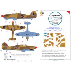 1/32 Hurricane Mk IIc Tropical Pattern A Camo Masks