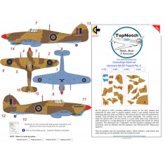 1/72 Hurricane Mk IID Tropical Pattern A Camo Masks