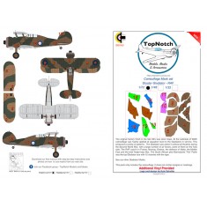 1/72 Gloster Gladiator RAF Day Scheme Camo Masks