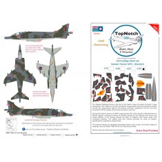 1/24 Hawker Harrier GR3 - Standard Camo Masks