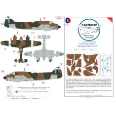 1/32 Australian RAAF Beaufighter SEAC Pat. B Camo Masks