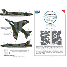 1/48 Supermarine Swift FR.5 Camouflage Mask