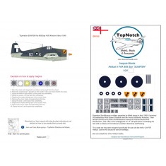1/24 Hellcat II FAA 808 Sqn Royal Navy "Sunfish" Insignia Masks