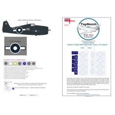 1/24 Hellcat II JZ935 HMS Indomitable "Sub-Lt T.B Speak" Insignia Masks