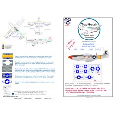1/32 P51D Mustang 1943 - 47 Insignia Masks