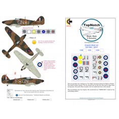 1/48 Hurricane Mk1 Tom Neil 249 Sqn Insignia Masks