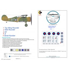 1/32 Gladiator Insignia RT-E 112 Sqn in Egypt 1940 Insignia Masks