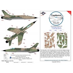 1/72 F-105G Wild Weasel Camo Masks