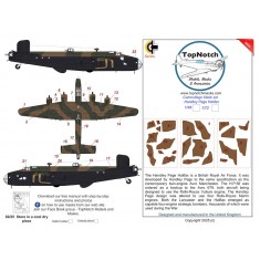 1/72 Handley Page Halifax MKIII Camo Masks