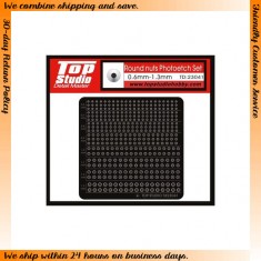 Round Nuts Photoetch Set (0.6mm - 1.3mm)
