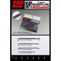 0.6mm Braided Line (black)