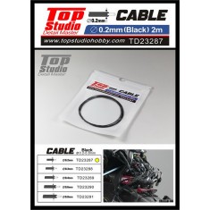 Black Cable (dia. 0.2mm, L: 2m)