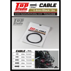 Black Cable (dia. 0.4mm, L: 2m)