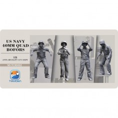 1/35 US Navy 40mm Quad Bofors Anti-Aircraet Gun Crew