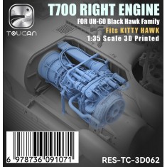 1/35 UH-60 Black Hawk T700 Right Engine for Kitty Hawk Kit (3D Printed)