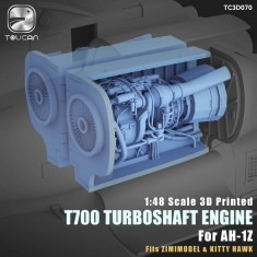 1/48 AH-1Z T700 Turboshaft Engine for Zimi Model/Kitty Hawk Kit (3D Printed)