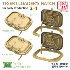 1/35 Loader's Hatch for Tiger I Early Production Casted and Welded 2in1