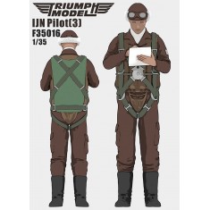 1/35 IJN Pilot Vol.3 - Writing (Ear Defenders Raised)