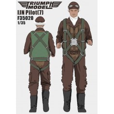 1/35 IJN Pilot Vol.7 - Jogging Pose (Right Leg Forward, Ear Defenders Raised)