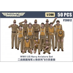1/200 WWII US Navy Aviators 50 Figures Set