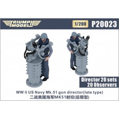 1/200 WWII US Navy Mk.51 Gun Director (late type) 20 sets with 20 Observers