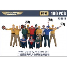 1/350 WWII US Navy Flight Deck Crews 100 figures set