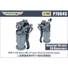 1/700 WWII US Navy Mk.51 Gun Director (early type) 30 sets with  30 Observers