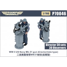 1/700 WWII US Navy Mk.51 Gun Director (late type) 30 sets with  30 Observers