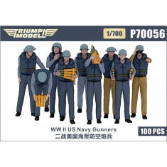 1/700 WWII US Navy Gunners 100 Figures Set