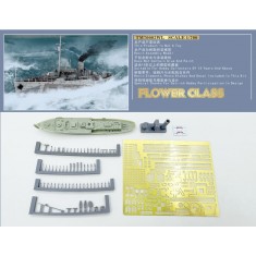 1/700 WWII Royal Navy Flower Class Corvette 1939-1941 Early Type Resin kit (Water Line Ver.)