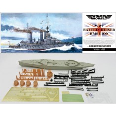 1/700 WWI Royal Navy Battlecruiser Lion 1914-1916 2 in 1 (Full Hull Ver.)