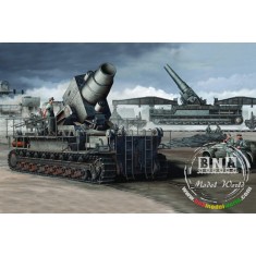 1/35 Morser Karl-Gerat 040/041 (Initial Version) on railway transport Carrier