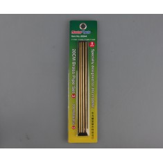 20cm Brass Pipe Set 3 (8pcs, dia: 1.1, 1.2, 1.3, 1.4mm)