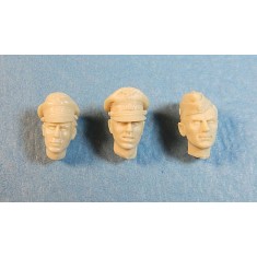 1/32 Luftwaffe Pilot Heads Set #1 1939-1945 (3 Heads)
