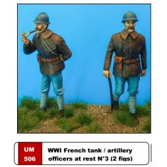 1/35 WWI French Tank/Artillery Officers At Rest NO.3 (2 figures)