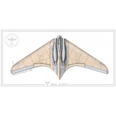 1/32 Wood Grain Decal "Hortan Special" for Zukei Mura Ho-229 kit (6x A5/B5-size sheets)