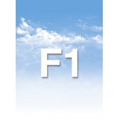Scenic Backdrop Sheet - "Friendly with Clouds" (A2 Size, Dimensions: 549 x 420mm)