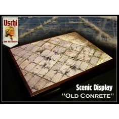1/72,1/48,1/35 Diorama Scenic 3D Display Groundwork "Old Concrete" Sheet