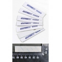 7 Different Sandpaper Strips (#400, #600, #800, #1000, #1500, #2000, #2500)