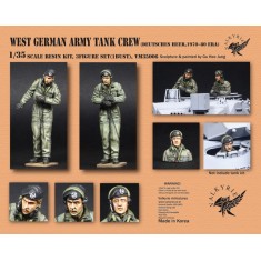 1/35 West German Army Tank Crew 1970-1980 Era for Leopard 1 Series (2 Figures and 1 Bust)