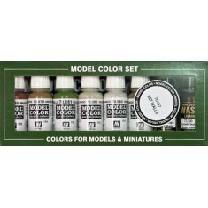 Model Colour Acrylic Paint Set - Building Set (8x 17ml)