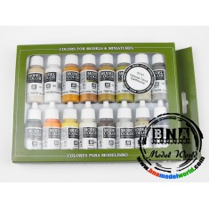Model Colour Paint Set - Earthtones (16 x 17ml)