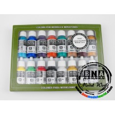 Model Colour Paint Set - Medieval Colours (16 x 17ml)