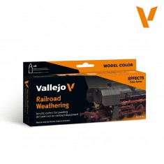 Acrylic Paint Set - Model Colour #Railroad Weathering by Chema Cabrero (8x 18 ml) 