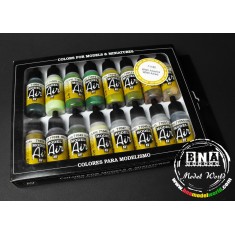 Model Air - WWII Allied Acrylic Paint Set (16 x 17ml) 