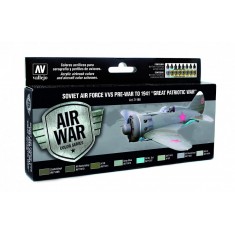Model Air Acrylic Paint Set - Soviet Air Force VVS Pre-41 Great Patriotic War (8 x 17ml)