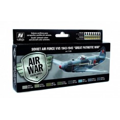Model Air Acrylic Paint Set - Soviet Air Force VVS 43-45 Great Patriotic War (8 x 17ml)
