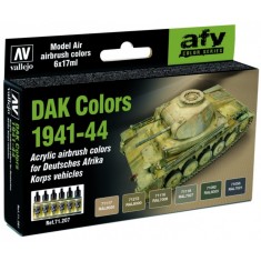 AFV Acrylic Airbrush Paint Set - DAK Colours 1941-1944 (6 x 17ml)