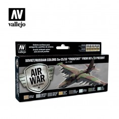 Model Air Acrylic Paint Set - Soviet/Russian Su-25/39 "Frogfoot" 1980- (8 x 17ml)