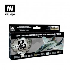 Model Air Acrylic Paint Set - Soviet/Russian MiG-29 "Fulcrum" 1980- (8 x 17ml)